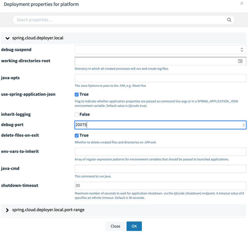 SCDF Remote Debug Apps. Set debugPort SCDF Remote Debug Apps. Set debugPort