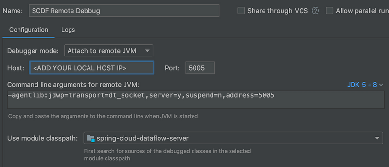 SCDF Remote Debug SCDF Remote Debug